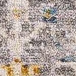 charcoal, ivory, mustard, blue, medium green, rust