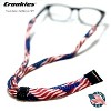 Croakies Suiters Glasses Strap, USA Flag|Made in the USA|96% Cotton|made of high quality material that prevents slipping and sliding of sunglasses - image 3 of 3