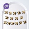 Big Dot of Happiness 70th Birthday Garland Banner Adult Black and Gold Birthday Backdrop 30 Feet of Cord 15 Double Sided Paper Number Age 70 Shapes - 2 of 4