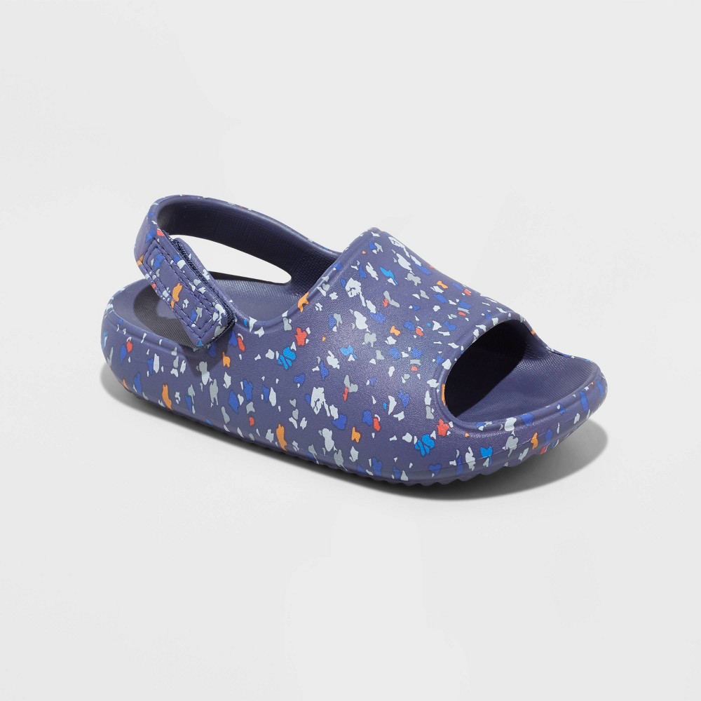 Toddler Wynne Slip-On Slides - Cat & Jack™ Navy Blue 5T