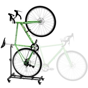 MOEPISY Freestanding Adjustable Bike Rack, Indoor Bike Storage Rack Upright Floor Stand - 1 of 3