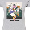 Women's - Disney - Daisy With Leaves Fitted Graphic T-Shirt - 2 of 3