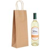 Bright Creations 50-Pack Wine Gift Bag Brown Kraft Paper Wine Bags for Gifting Bottle of Wine Sturdy Carrier Holder Handle For Wedding Birthday Party - 4 of 4