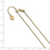 Black Bow Jewelry 1mm Yellow Gold Tone Sterling Silver Adjustable Snake Chain Necklace - 2 of 4