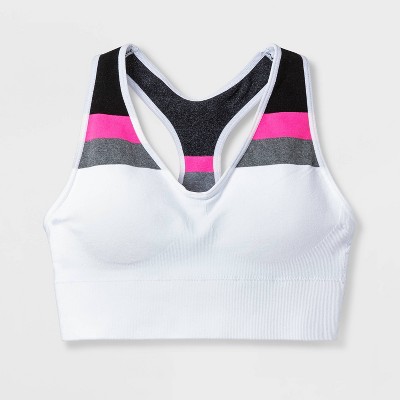 hot pink sports bra target