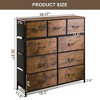 SUGIFT  9 Drawer Dresser Large Storage Organizer Fabric Drawer Dresser with Steel Frame - 3 of 4