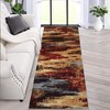 Modern Abstract Area Rug Boho Rug Bedroom Office Dining Room Washable Area Rug - 2 of 4