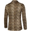 Lars Amadeus Men's Notched Lapel Slim Fit Vintage Animal Printed Blazer - 2 of 4