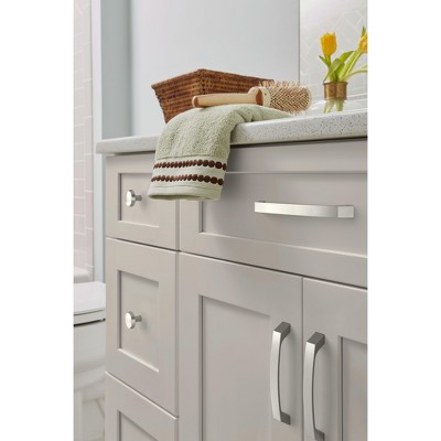 Satin Nickel Brushed Modern Cabinet Drawer Pull with Mounting Hardware