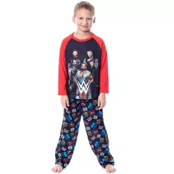Kids Sizes 6-1 WWE Boys Jonh Cena Hustle Loyalty Respect Wrestling Pajama Set 