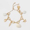 Chunky Sealife Charm Bracelet - A New Day™ Gold - 3 of 4