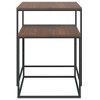 vidaXL Coffee Table Set 2 pcs Engineered Wood and Metal - 4 of 4
