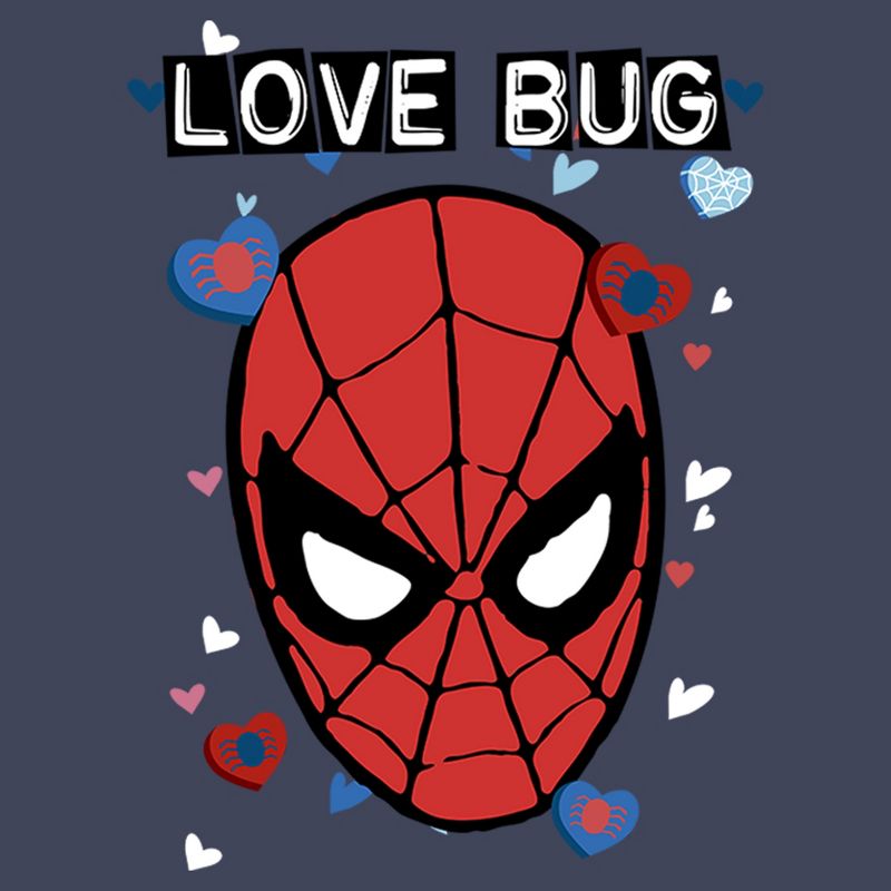 Boy's Marvel Spider-Man Candy Heart Love Bug T-Shirt, 2 of 4