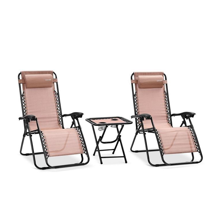 SereneLife Zero Gravity Lounge Chair, Set of 2, 1 of 7