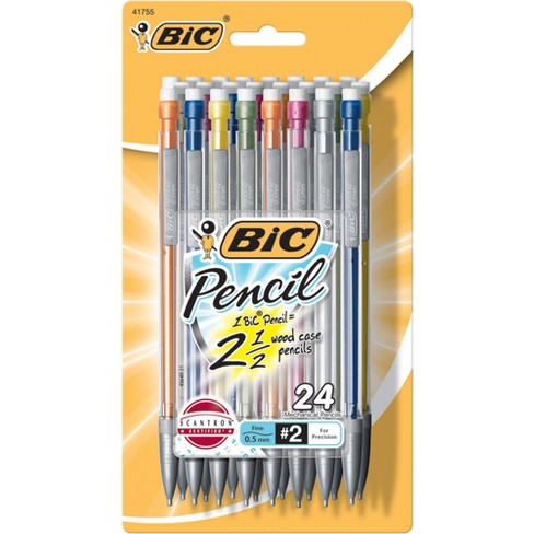 Bic #2 Mechanical Pencil With Xtra Sparkle, 0.7mm, 26ct - Multicolor :  Target