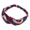 Unique Bargains Women's Fashion Feather Pattern Cross Elastic Hairband 1 Pc - 4 of 4