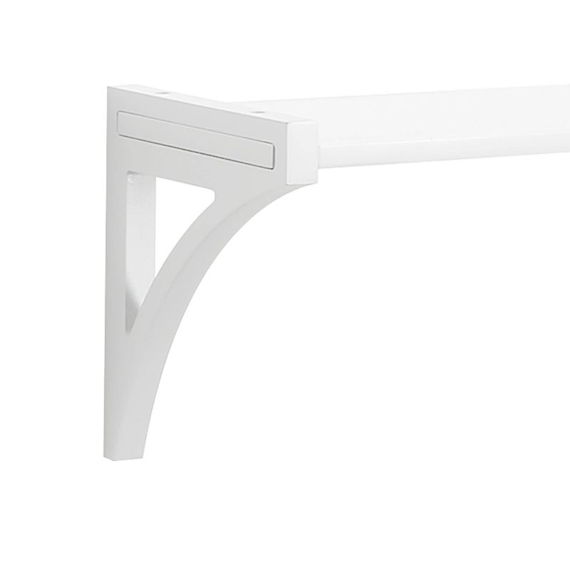 36&#34; Topsy Turvey 2 in 1 Kids&#39; Shelf with brackets for underneath or facing upward White - InPlace, 5 of 8