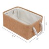 REGALWOVEN Cotton Collapsible Lightweight Sturdy Open Storage Bins 3 Pcs - 4 of 4