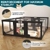 AMERLIFE Acrylic Clear Indoor Dog Playpen, 24" Transparent Fence with 2 Door, Modular Pet Play Pen for Little Pets, Easy Assembly - 4 of 4