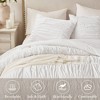 Kumasinova 2/3PCS French Country Comforter Set,Ruched and Bow Tie Design Quilt Sets with Comforter,Sham,All Season Bedding Set - 4 of 4