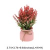 Unique Bargains Artificial Plants Tiered Festive Flower Cone Plastic 3.74"x3.74"x9.84" 1 Pc - 3 of 4