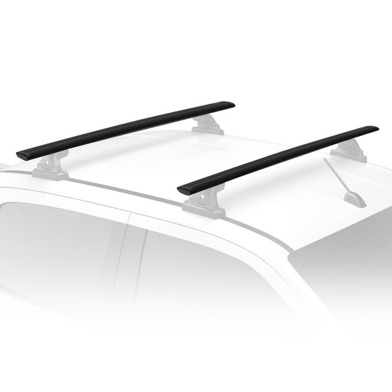 YAKIMA 50 Inch Aluminum T Slot JetStream Bar Aerodynamic Crossbars for Roof Rack Systems Compatible with any StreamLine Tower, Black, Set of 2, 5 of 8