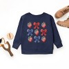 The Juniper Shop Coquette Bows And USA Strawberries Youth Sweatshirt - 3 of 4