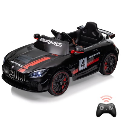 12V Ride on Car for Kids with Remote Contorl, Licensed Benz AMG Electric Vehicles Battery Powered Sports Car, for 3-8 Years Boys Girls