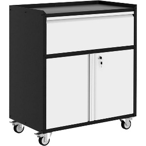 1-Drawer Lateral File Cabinet with Lock-CLetter/Legal/A4 Size Filing Cabinet,Heavy-Duty Steel Office Storage with Smooth-Gliding Drawers, Home Office - 1 of 4