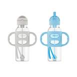 Dr. Brown's 2pk Sippy Straw Baby Bottle with Handles - 8oz 