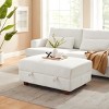 Nebula Vortex 41" Wide Upholstered Ottoman With Storage For Living Room - 2 of 4