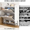 TROPOW Shoe Cabinet, Shoe Rack with 2 Flip Drawers, Freestanding Shoe Storage Cabinet for Front Door Entrance, Holds up to 24 Pairs of Shoes - 2 of 4