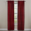 Park Designs Red Buffalo Check Lined Panel Pairs 72" x 84" - 2 of 3