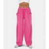 Women Comfy Baggy Pants Drawstring Waist Wide Leg Sweatpants with Pockets - 3 of 4