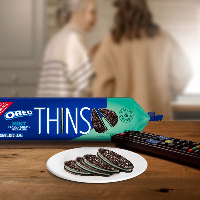 Oreo Thins Mint Cookies Family Size - 11.78oz, 6 of 12