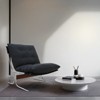 FONTOI Leather Armchair with High Back, Modern Accent Chair, Sofa Chairs with Soft Padded for Home, Black, 32.3"*39"*27.4" - 2 of 4