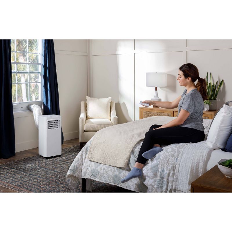 Haier 9000 BTU 3-in-1 Portable Air Conditioner for Small Rooms with Remote White, 4 of 11