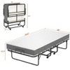 Aheaplus Folding Bed with Memory Foam Mattress, Portable Rollway Guest Bed - 2 of 4