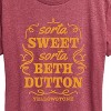 Women's - Yellowstone - Sorta Sweet Sorta Beth Dutton Short Sleeve Graphic T-Shirt - 2 of 4
