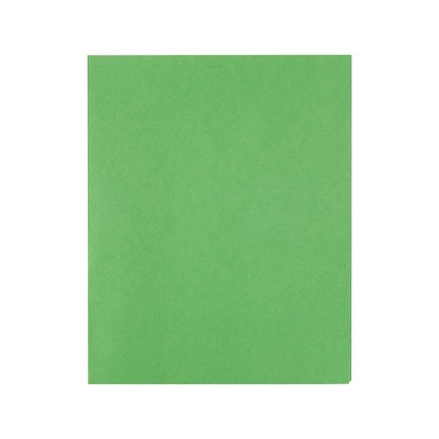 Staples School Grade 2 Pocket Folder Green 25/Box (50753/27533-CC)