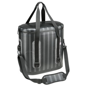 18" Soft Cooler Bag Gray Striped - National Tree Company - 1 of 4