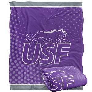 University Of Sioux Falls Logo Dots Silky Touch Blanket White 50x60 - 1 of 4