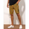 INSPIRE CHIC Men's Striped Regular Fit Casual Summer Dress Chino Shorts - 2 of 4
