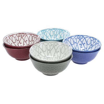 BIA Cordon Bleu Set of 8 6" Gallic Rail Bowls