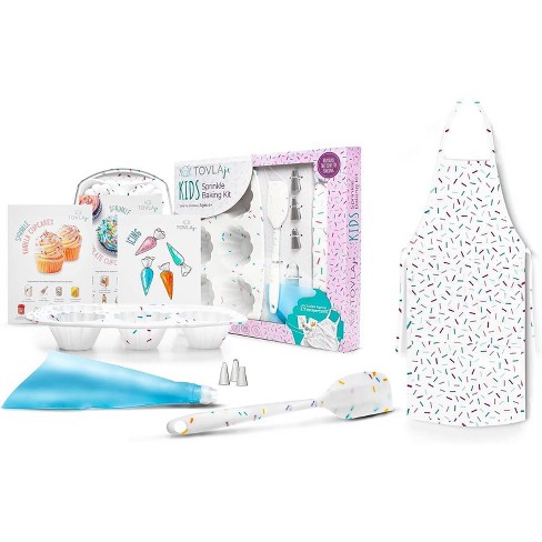 Tovla Jr. Kids 8pc Nonstick Sprinkle Baking Set White Target