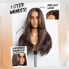 Jessie's Wig 5x5 Straight Layered Cut Synthetic Wigs for Woman Brown Highlight Color 22-24 Inch - 4 of 4