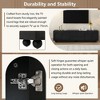 KTMBDW TV Stand for 75 Inch TV, Entertainment Center with 2 Drawers and Arched Doors, Rebound Device,  Modern Media TV Console Table for Living Room - 3 of 4