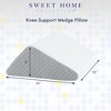 Knee Elevated Support Wedge Pillow with High Density Foam by Sweet Home Collection® - 2 of 4