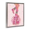 Stupell Industries Yeehaw Christmas Cowboy Black Framed Floater Canvas Wall Art - 3 of 4