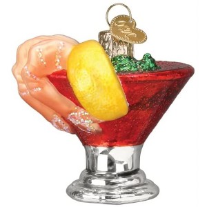 Old World Christmas Glass Blown Ornament for Christmas Tree, Shrimp Cocktail - 1 of 4
